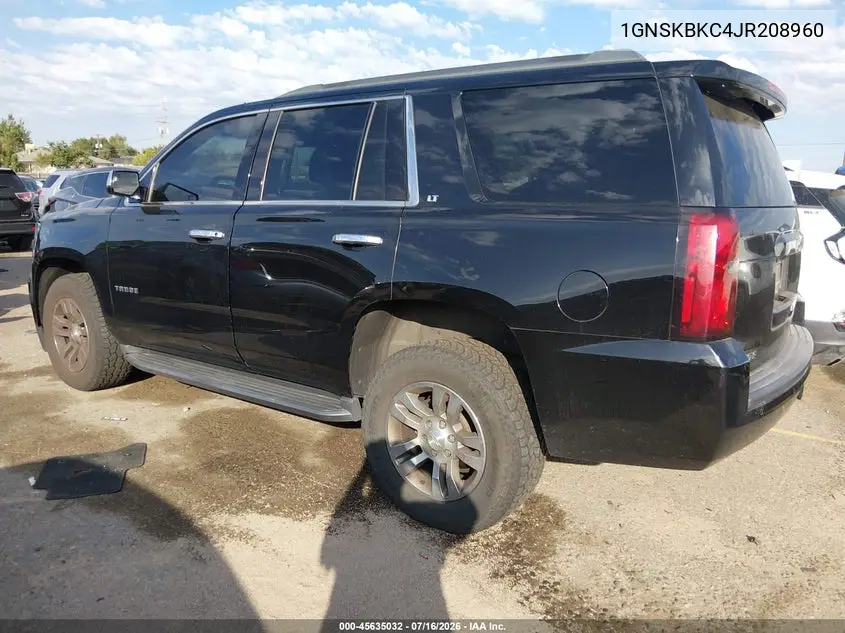 2018 Chevrolet Tahoe Lt VIN: 1GNSKBKC4JR208960 Lot: 45635032