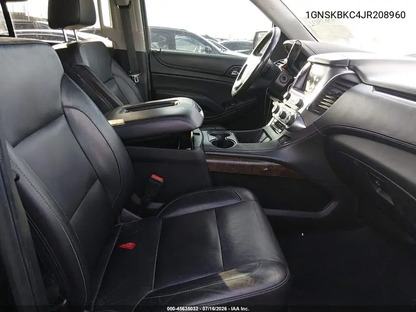 2018 Chevrolet Tahoe Lt VIN: 1GNSKBKC4JR208960 Lot: 45635032
