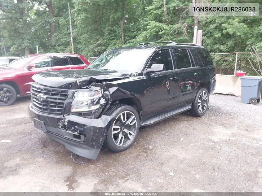2018 Chevrolet Tahoe Premier VIN: 1GNSKCKJ8JR286033 Lot: 45650624