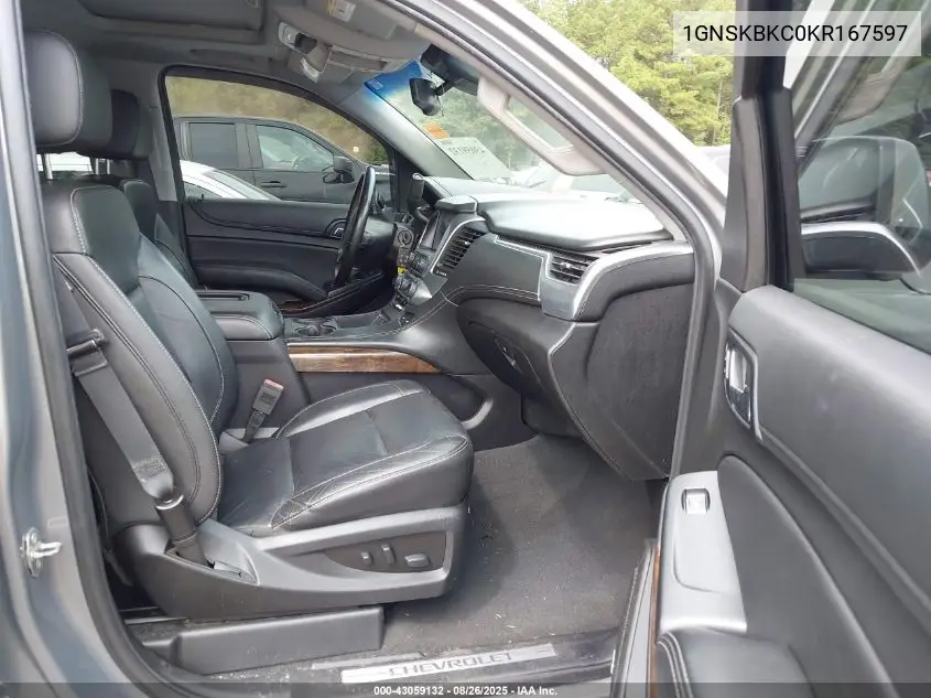 1GNSKBKC0KR167597 2019 Chevrolet Tahoe Lt