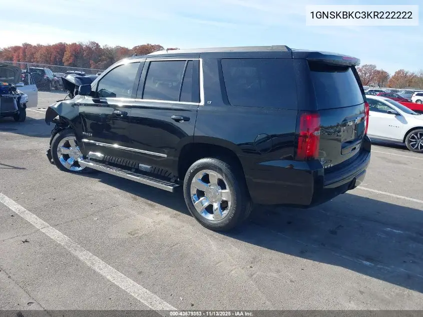 1GNSKBKC3KR222222 2019 Chevrolet Tahoe Lt