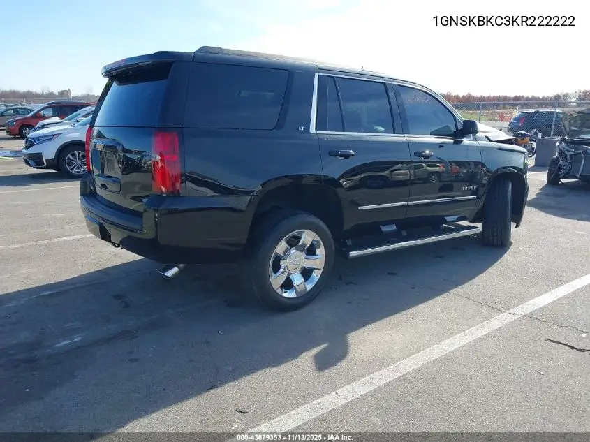 1GNSKBKC3KR222222 2019 Chevrolet Tahoe Lt