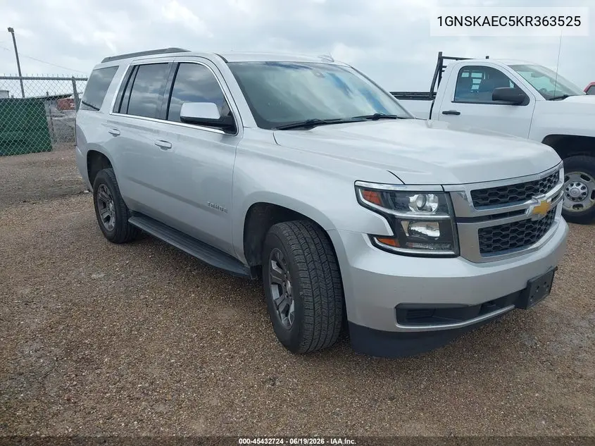 2019 Chevrolet Tahoe Ls VIN: 1GNSKAEC5KR363525 Lot: 45432724