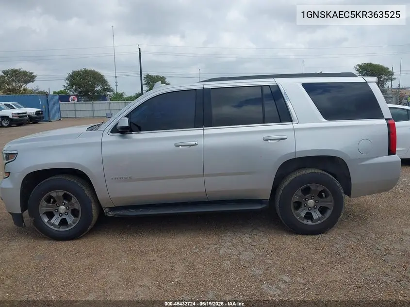 2019 Chevrolet Tahoe Ls VIN: 1GNSKAEC5KR363525 Lot: 45432724