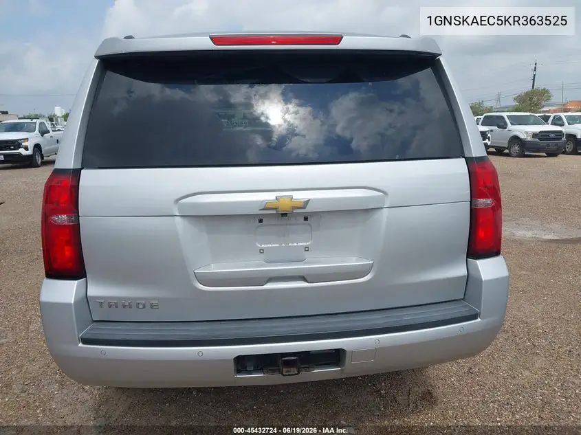 2019 Chevrolet Tahoe Ls VIN: 1GNSKAEC5KR363525 Lot: 45432724