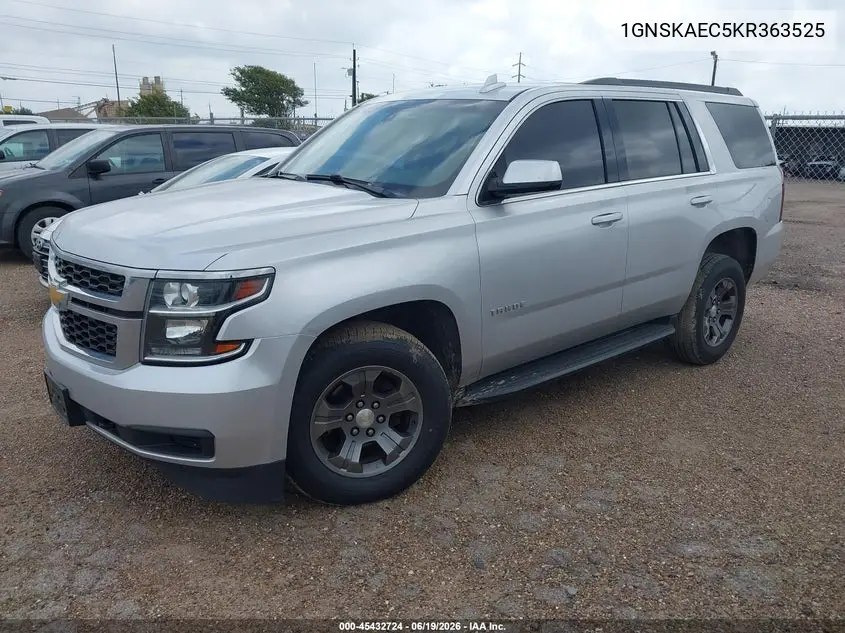 2019 Chevrolet Tahoe Ls VIN: 1GNSKAEC5KR363525 Lot: 45432724