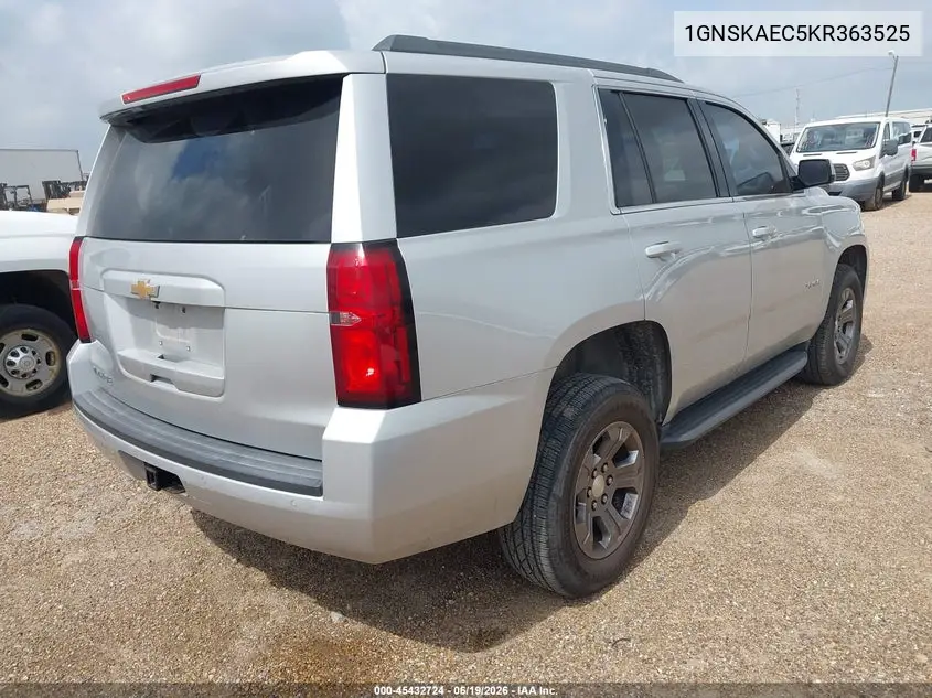 2019 Chevrolet Tahoe Ls VIN: 1GNSKAEC5KR363525 Lot: 45432724