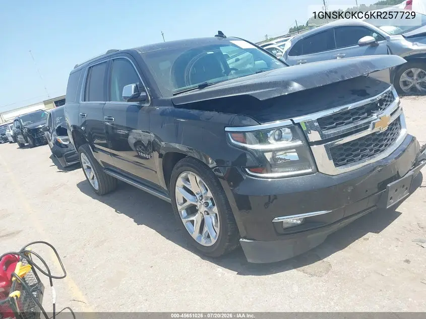 2019 Chevrolet Tahoe Premier VIN: 1GNSKCKC6KR257729 Lot: 45651026