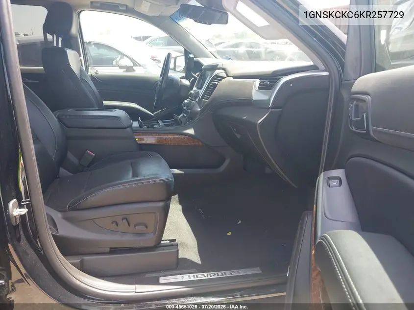 2019 Chevrolet Tahoe Premier VIN: 1GNSKCKC6KR257729 Lot: 45651026