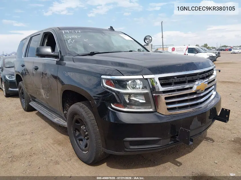 2019 Chevrolet Tahoe Commercial Fleet VIN: 1GNLCDEC9KR380105 Lot: 45697639