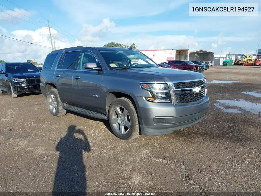 2020 Chevrolet Tahoe 2Wd Ls VIN: 1GNSCAKC8LR194927 Lot: 45673357