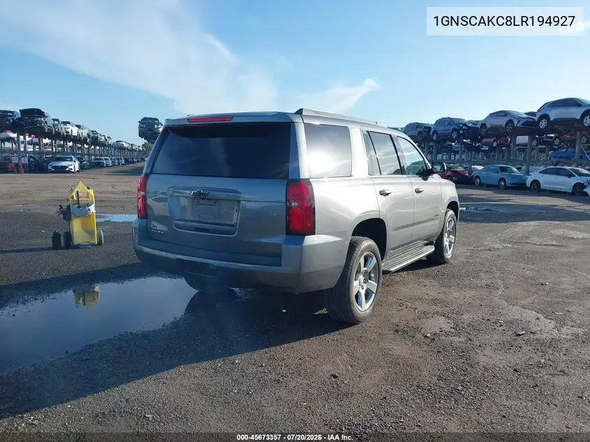 2020 Chevrolet Tahoe 2Wd Ls VIN: 1GNSCAKC8LR194927 Lot: 45673357