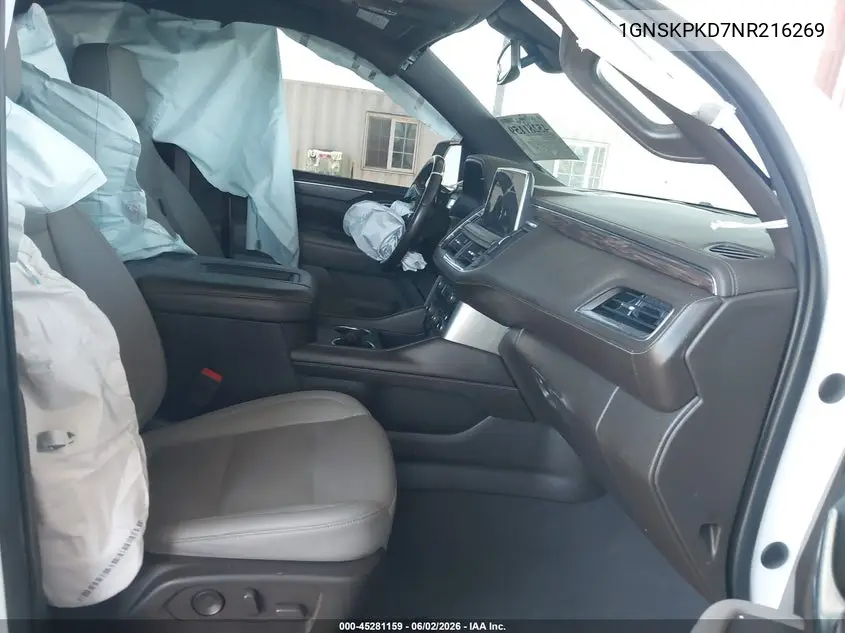 2022 Chevrolet Tahoe 4Wd Z71 VIN: 1GNSKPKD7NR216269 Lot: 45281159