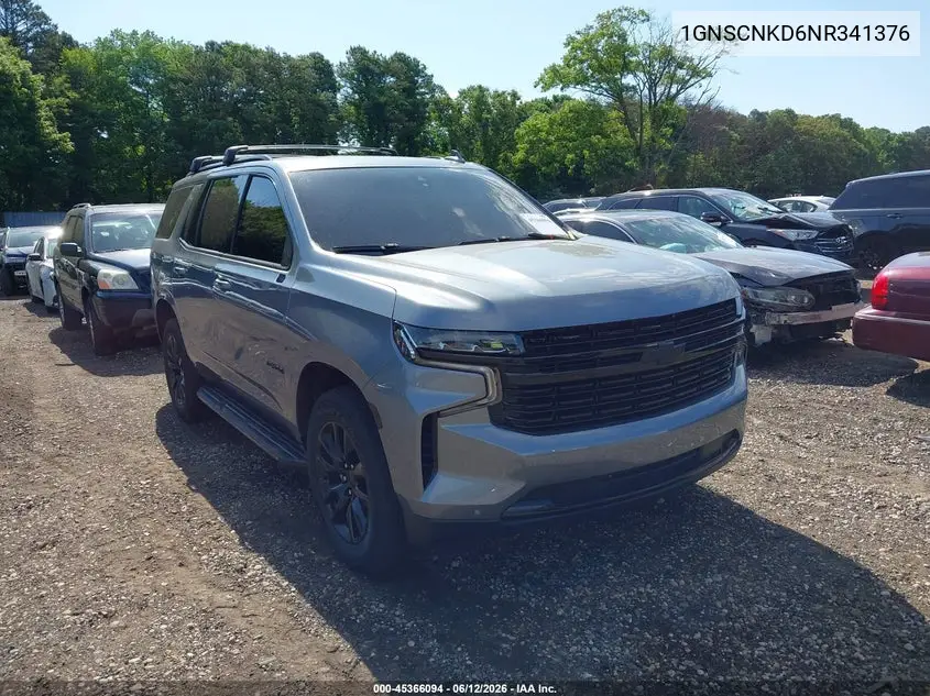 1GNSCNKD6NR341376 2022 Chevrolet Tahoe 2Wd Lt