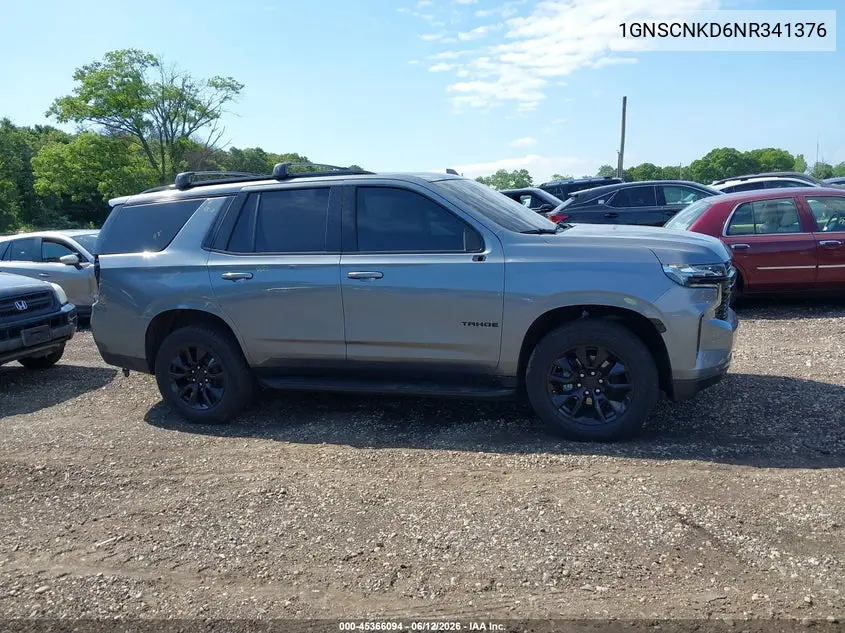 1GNSCNKD6NR341376 2022 Chevrolet Tahoe 2Wd Lt