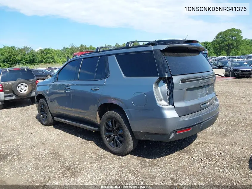 1GNSCNKD6NR341376 2022 Chevrolet Tahoe 2Wd Lt