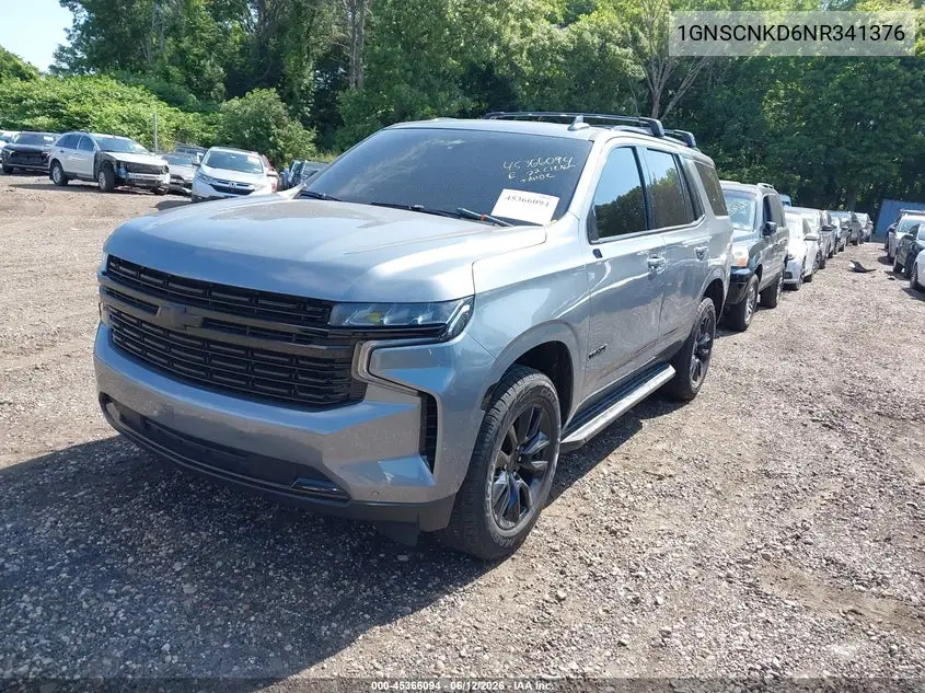1GNSCNKD6NR341376 2022 Chevrolet Tahoe 2Wd Lt
