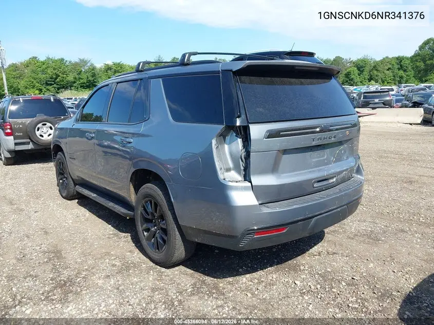 1GNSCNKD6NR341376 2022 Chevrolet Tahoe 2Wd Lt