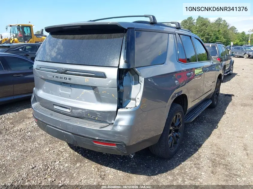1GNSCNKD6NR341376 2022 Chevrolet Tahoe 2Wd Lt