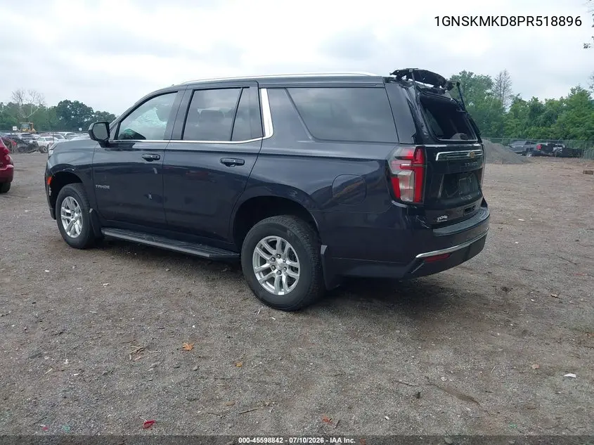 2023 Chevrolet Tahoe 4Wd Ls VIN: 1GNSKMKD8PR518896 Lot: 45598842
