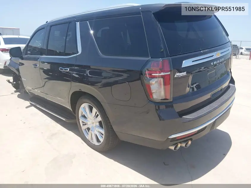 2023 Chevrolet Tahoe 2Wd High Country VIN: 1GNSCTKL9PR551985 Lot: 45671806