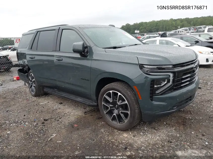 2025 Chevrolet Tahoe 2Wd Rst VIN: 1GNS5RRD8SR176871 Lot: 45658162