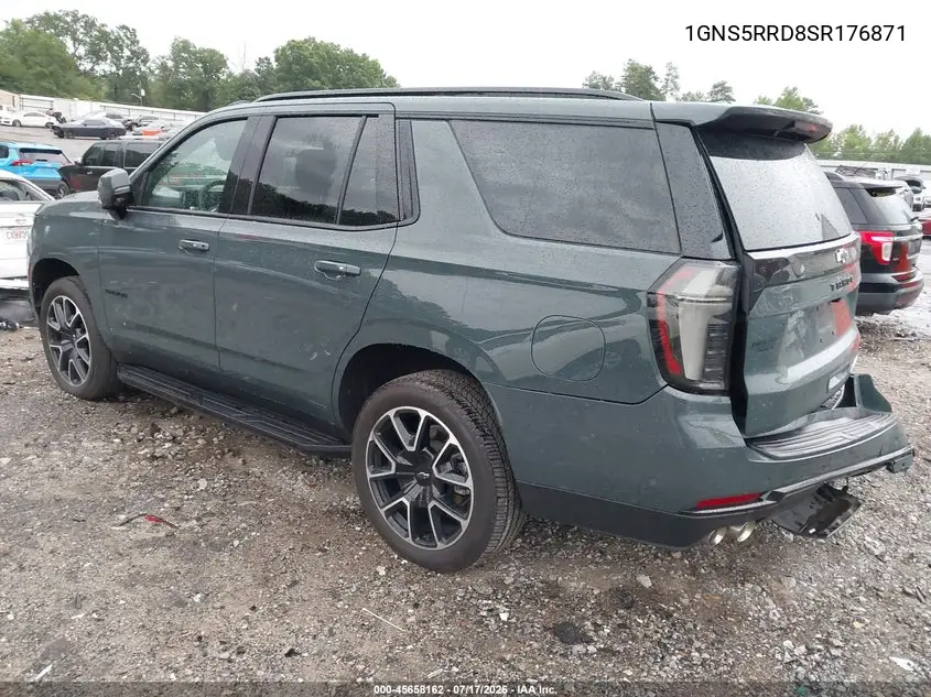 2025 Chevrolet Tahoe 2Wd Rst VIN: 1GNS5RRD8SR176871 Lot: 45658162