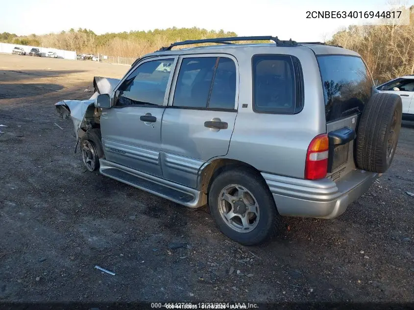 2001 Chevrolet Tracker Hard Top Lt VIN: 2CNBE634016944817 Lot: 44180955