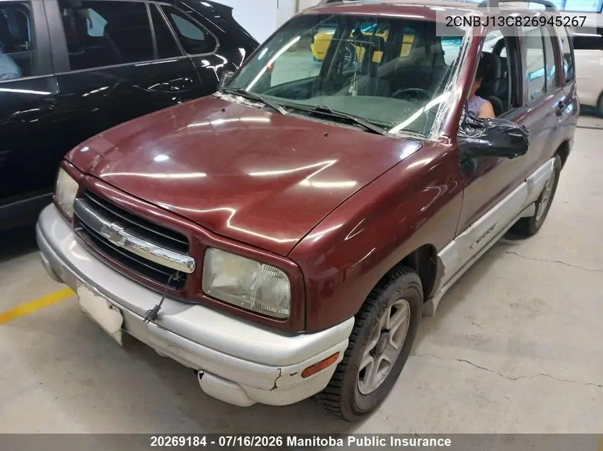 2002 Chevrolet Tracker VIN: 2CNBJ13C826945267 Lot: 20269184