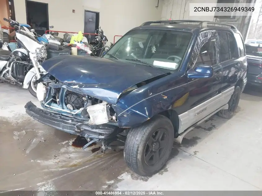 2002 Chevrolet Tracker Hard Top Zr2 VIN: 2CNBJ734326949349 Lot: 41486954