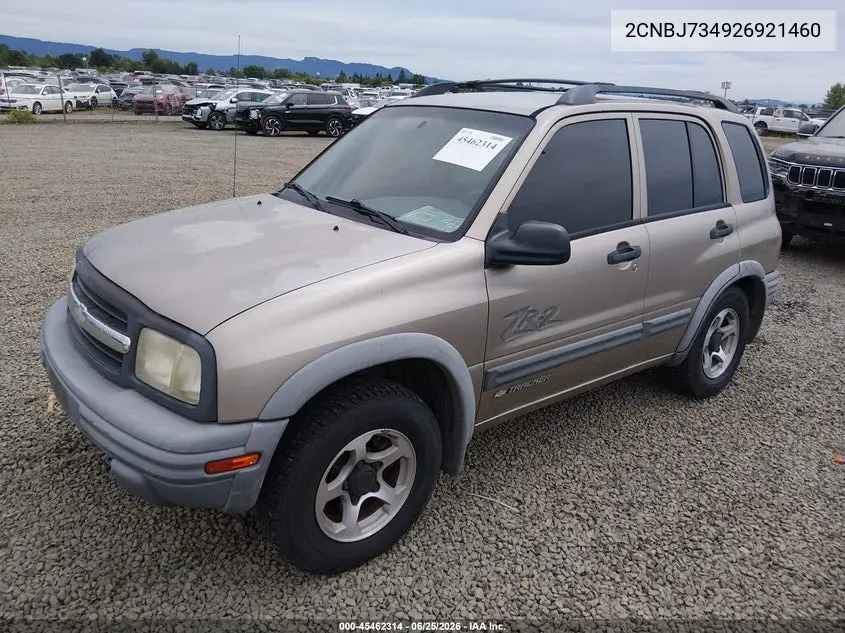 2002 Chevrolet Tracker Hard Top Zr2 VIN: 2CNBJ734926921460 Lot: 45462314