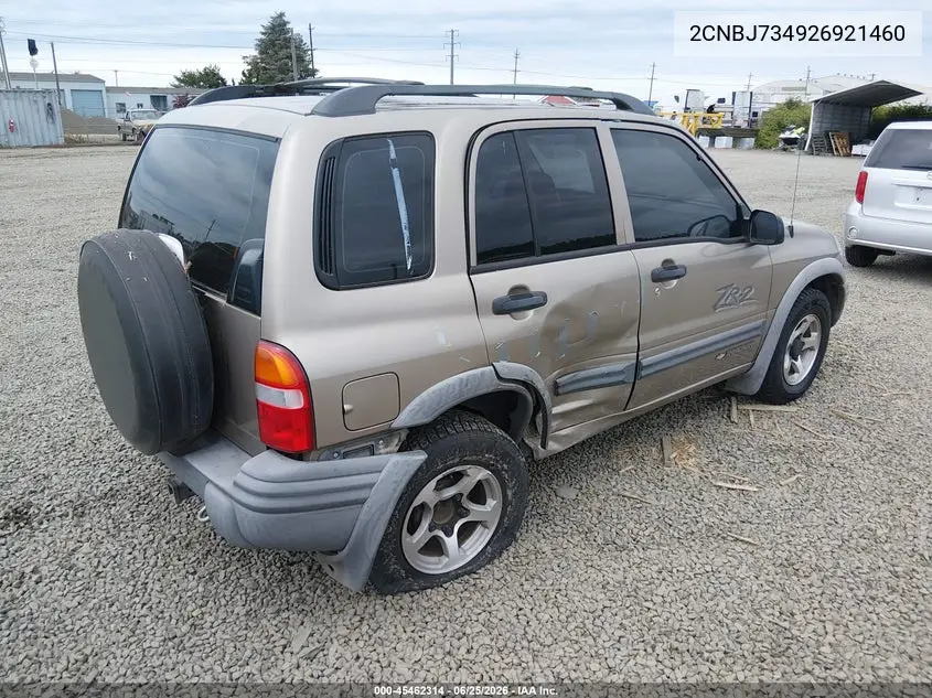 2002 Chevrolet Tracker Hard Top Zr2 VIN: 2CNBJ734926921460 Lot: 45462314