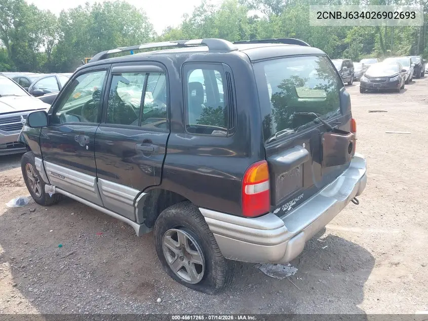 2002 Chevrolet Tracker Hard Top Lt VIN: 2CNBJ634026902693 Lot: 45617265