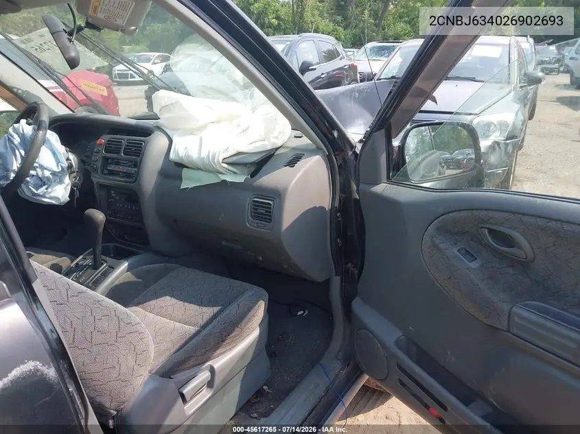 2002 Chevrolet Tracker Hard Top Lt VIN: 2CNBJ634026902693 Lot: 45617265
