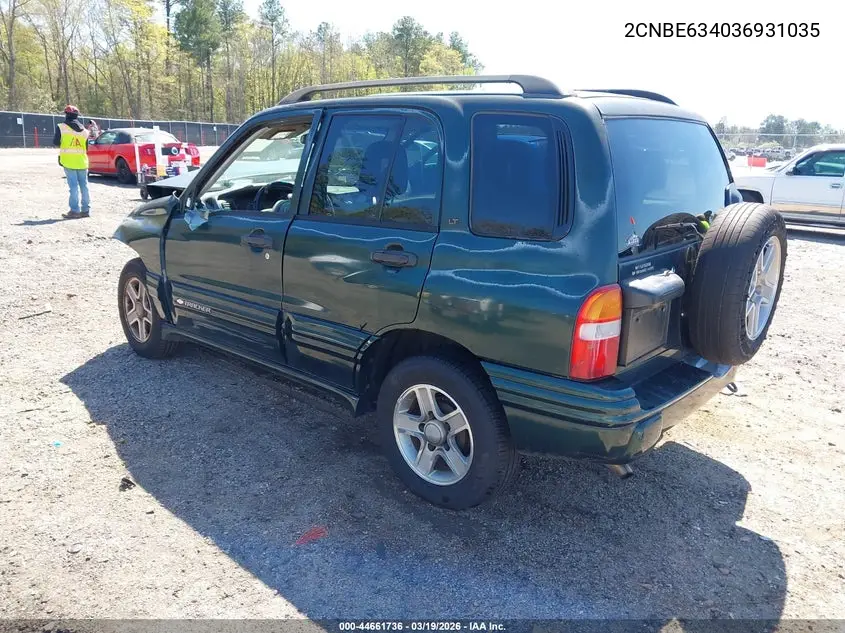 2003 Chevrolet Tracker Hard Top Lt VIN: 2CNBE634036931035 Lot: 44661736