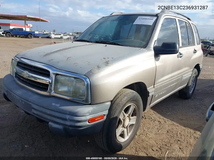 2003 Chevrolet Tracker Hard Top Base VIN: 2CNBE13C236931287 Lot: 45000160