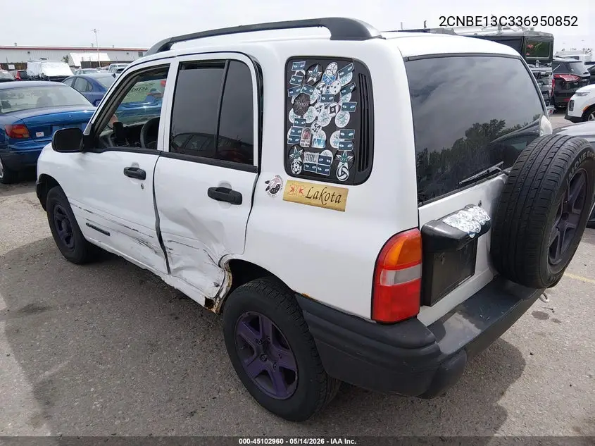 2003 Chevrolet Tracker Hard Top Base VIN: 2CNBE13C336950852 Lot: 45102960