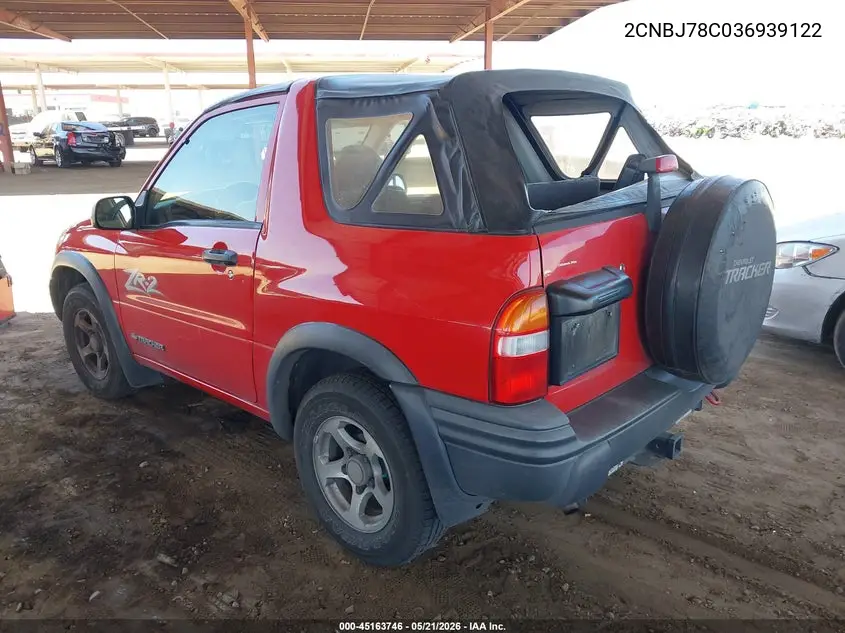 2003 Chevrolet Tracker Zr2 VIN: 2CNBJ78C036939122 Lot: 45163746