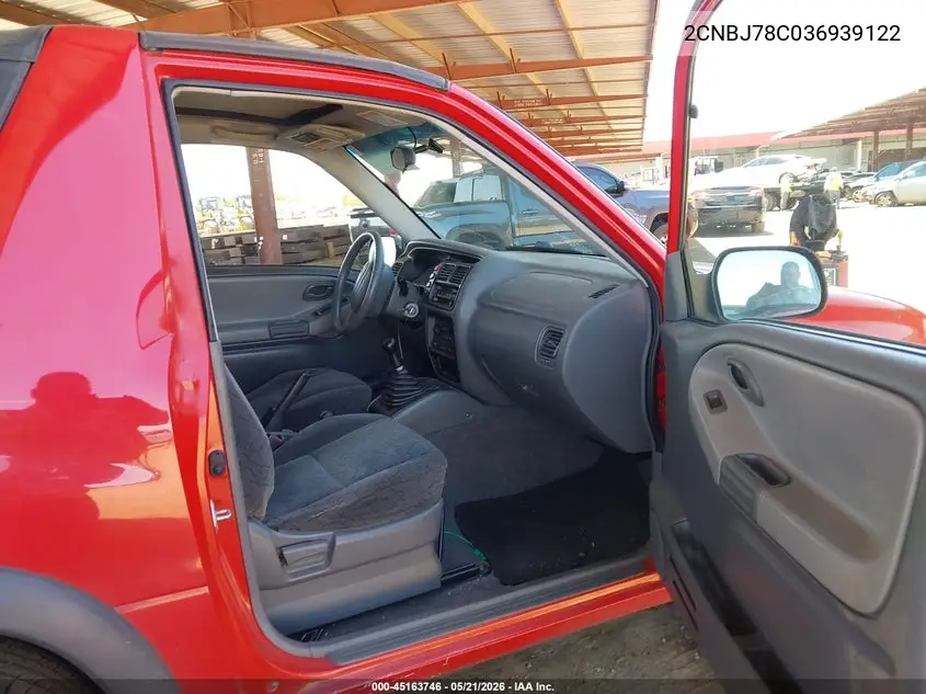 2003 Chevrolet Tracker Zr2 VIN: 2CNBJ78C036939122 Lot: 45163746