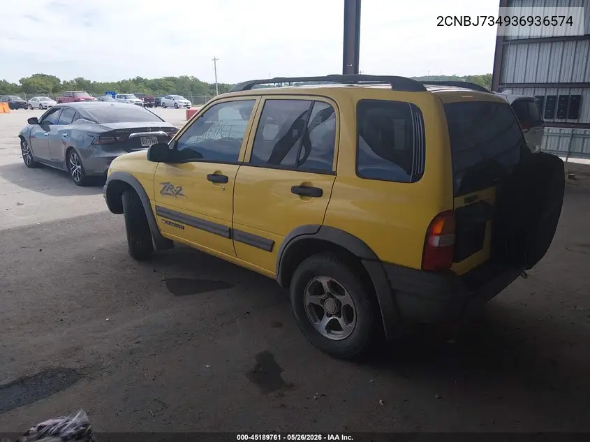 2003 Chevrolet Tracker Hard Top Zr2 VIN: 2CNBJ734936936574 Lot: 45189761