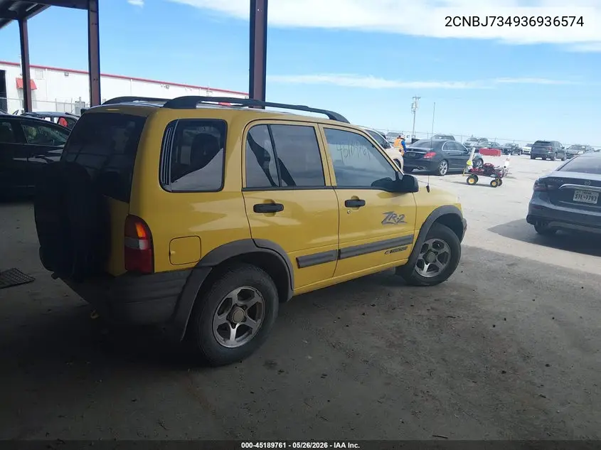 2003 Chevrolet Tracker Hard Top Zr2 VIN: 2CNBJ734936936574 Lot: 45189761