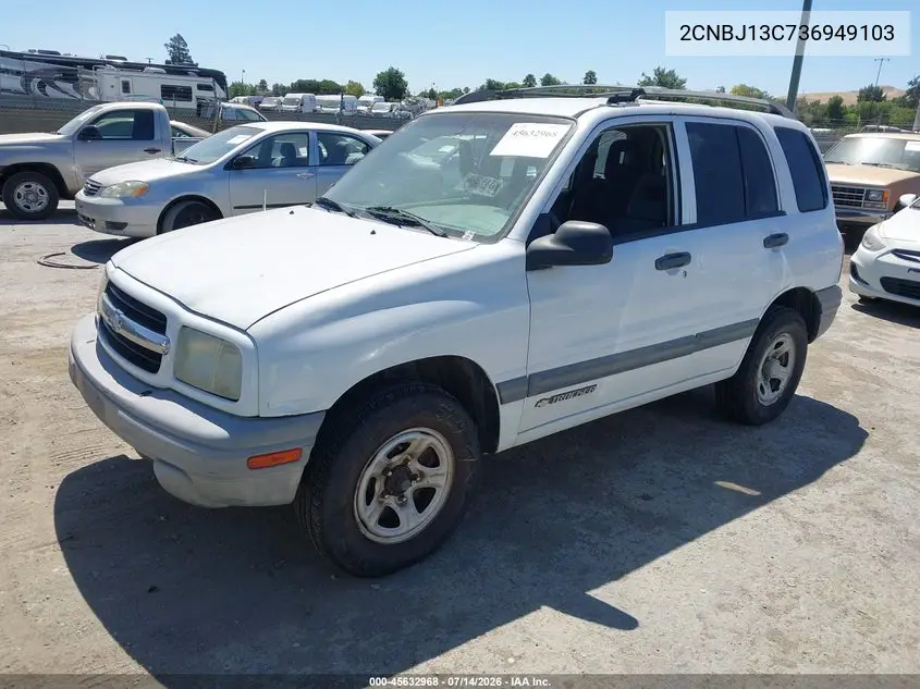 2003 Chevrolet Tracker Hard Top Base VIN: 2CNBJ13C736949103 Lot: 45632968