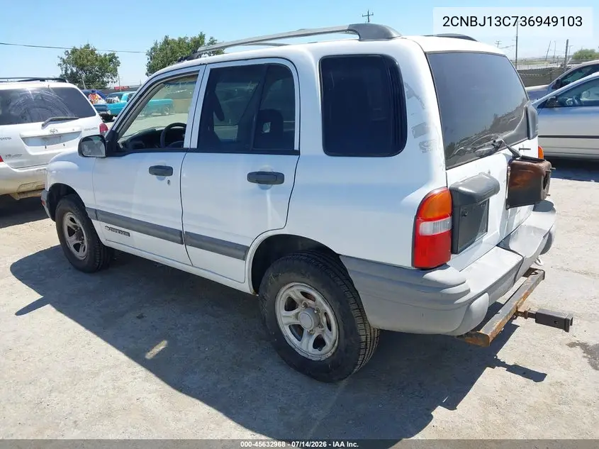 2003 Chevrolet Tracker Hard Top Base VIN: 2CNBJ13C736949103 Lot: 45632968