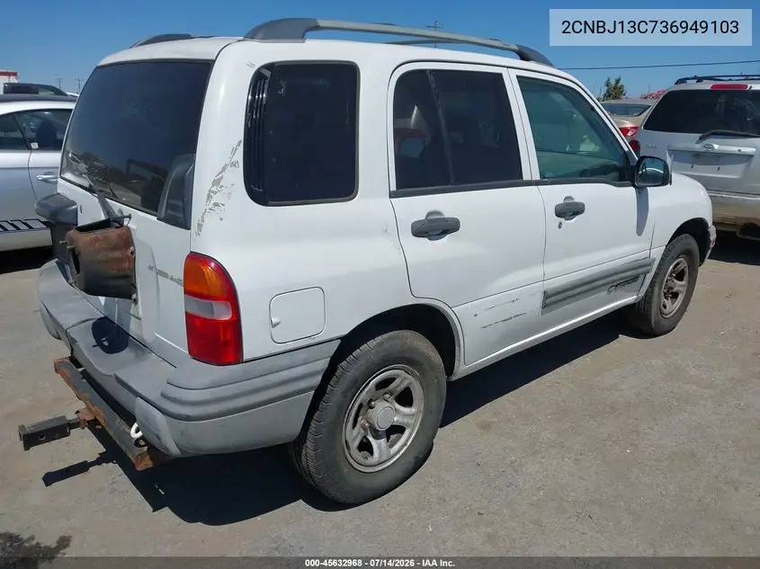 2003 Chevrolet Tracker Hard Top Base VIN: 2CNBJ13C736949103 Lot: 45632968