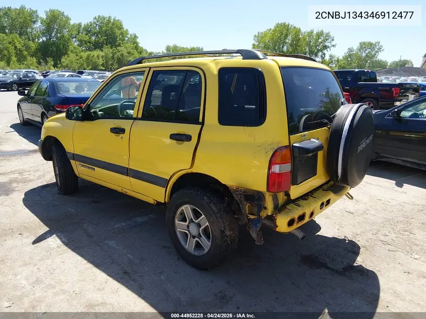 2004 Chevrolet Tracker VIN: 2CNBJ134346912477 Lot: 44952228