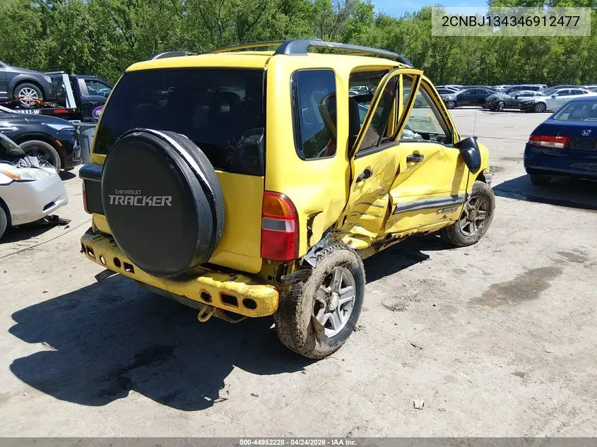 2004 Chevrolet Tracker VIN: 2CNBJ134346912477 Lot: 44952228
