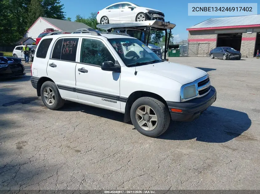 2004 Chevrolet Tracker VIN: 2CNBE134246917402 Lot: 45340917