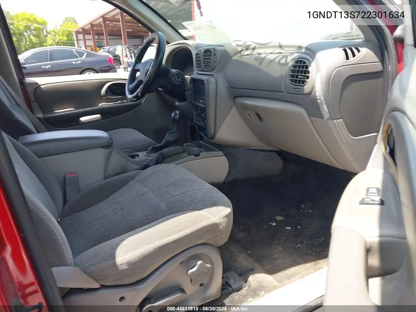 2002 Chevrolet Trailblazer Lt VIN: 1GNDT13S722301634 Lot: 45511810