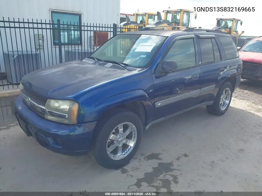 2003 Chevrolet Trailblazer Ls VIN: 1GNDS13S832169665 Lot: 45091684