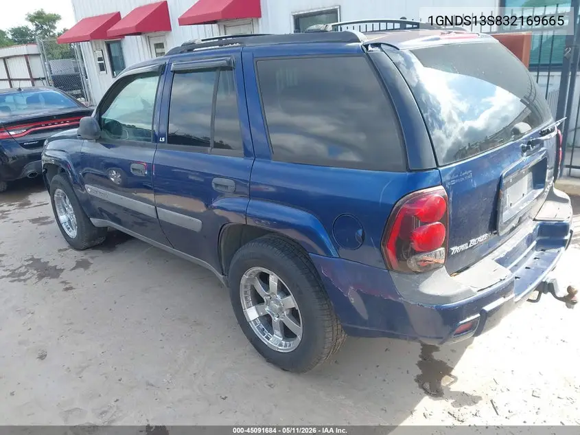 2003 Chevrolet Trailblazer Ls VIN: 1GNDS13S832169665 Lot: 45091684
